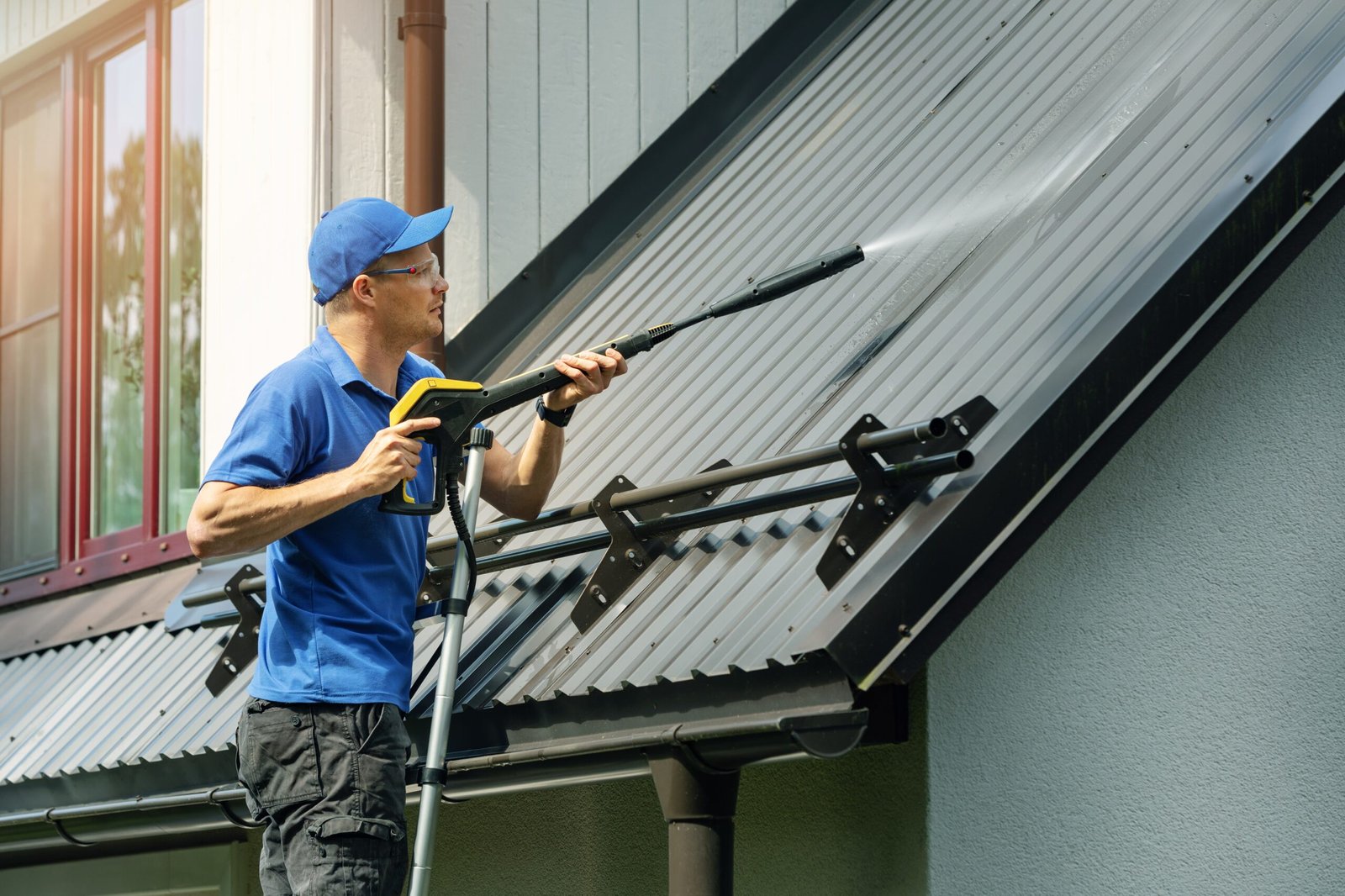 pressure wash house cleaning