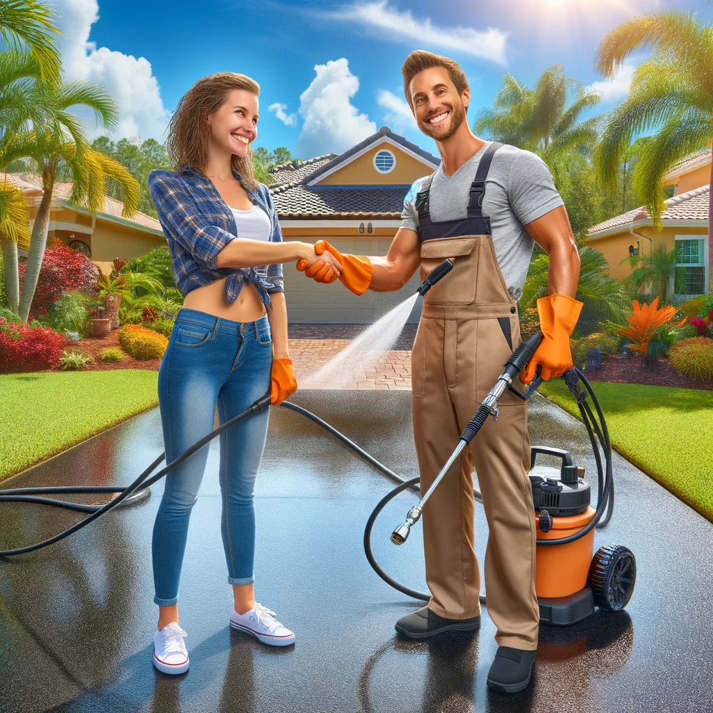 affordable driveway pressure washing service provider new port richey fl