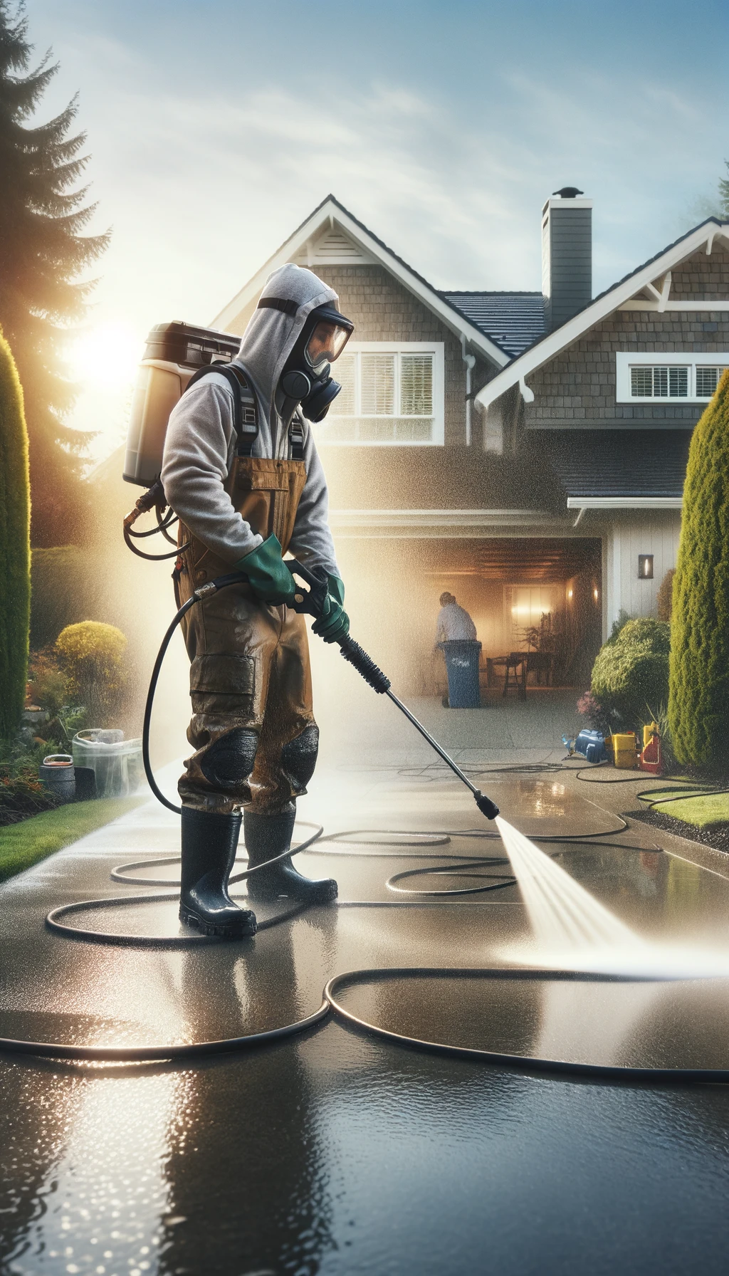 driveway pressure washing company for hire